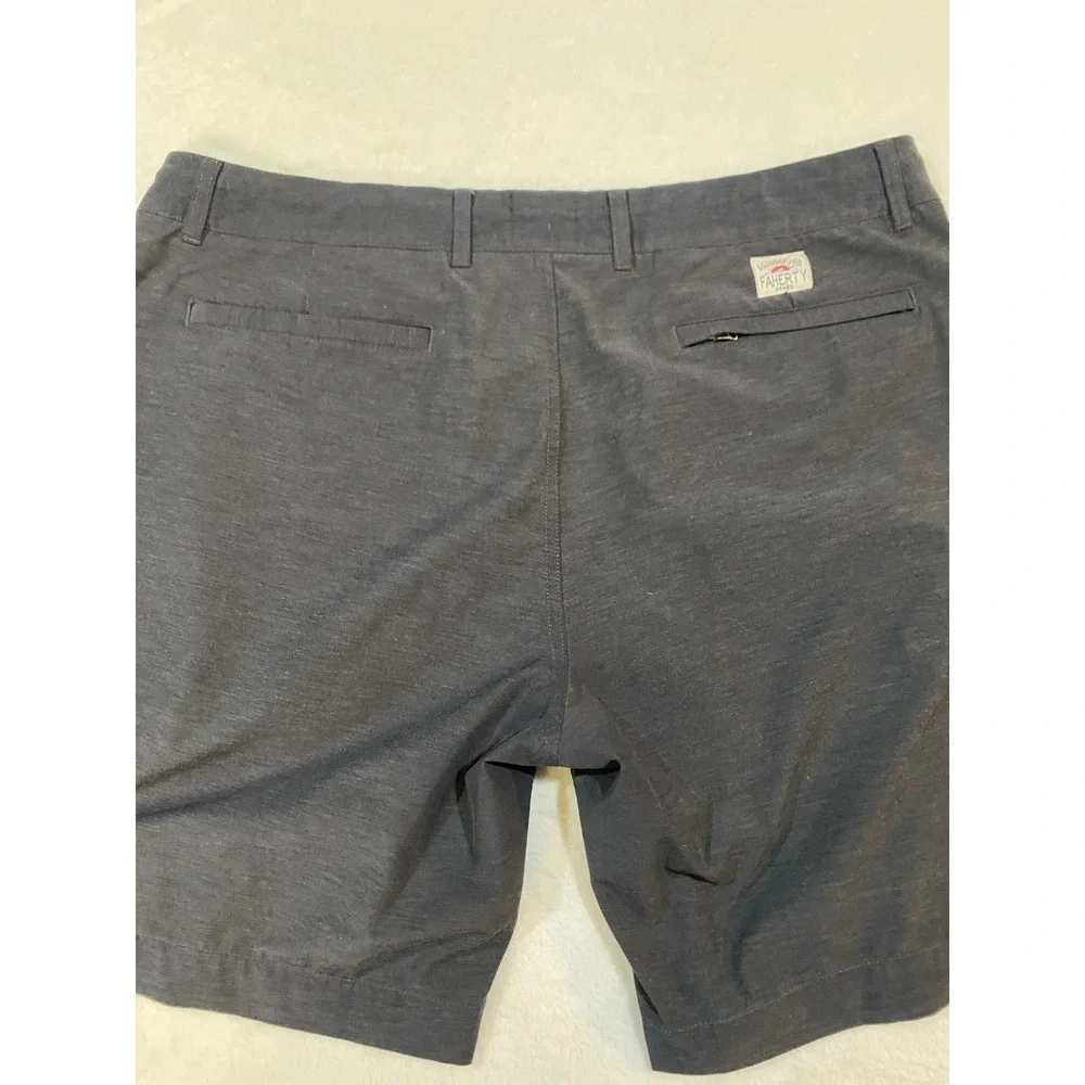 Faherty All Day Shorts Mens 36 Charcoal‎ Gray Hybrid Stretch Swim MSC0012